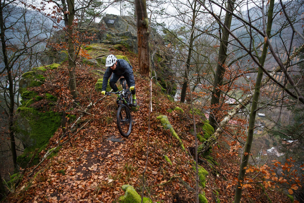 Traily Vír singltrek trail mtb bike singltreky cz