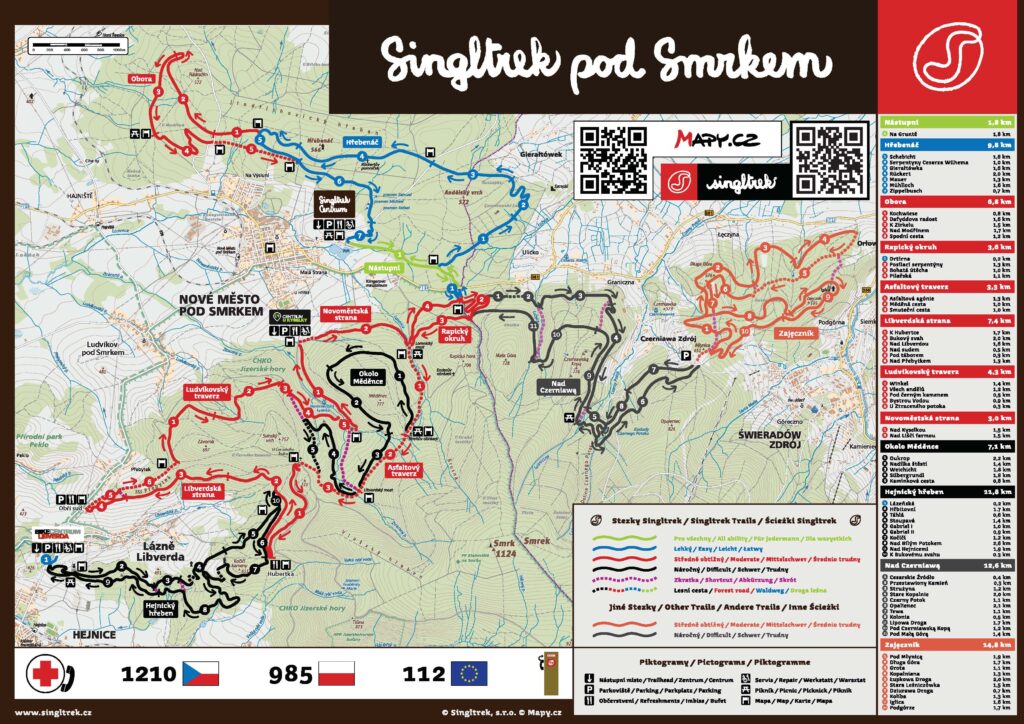 singltrek pod smrkem mapa trailů singltreky.cz