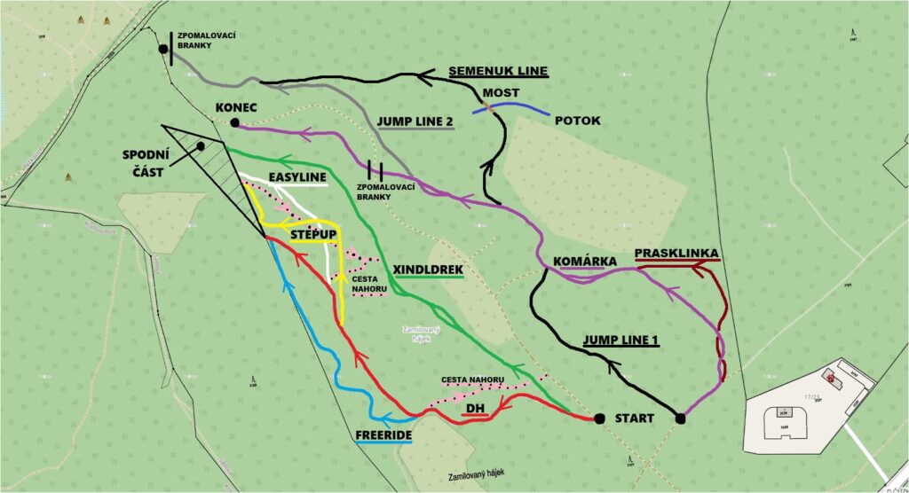 Zamilectrejls mapa